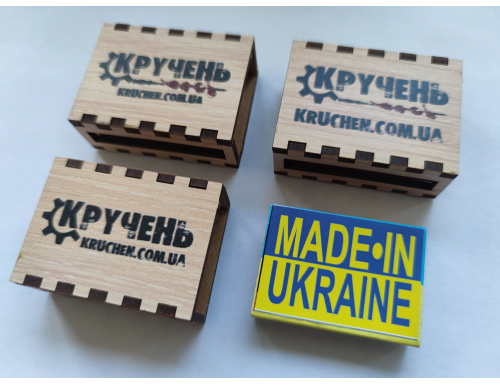 Сірники Кручень сувенірні на магніті - крафт kraft, made in Ukraine