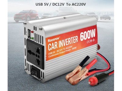 Інвертор 12V в 220V для підключення Крученя, Вертела від авто на природі